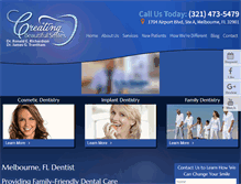 Tablet Screenshot of melbournecosmeticdentist.com